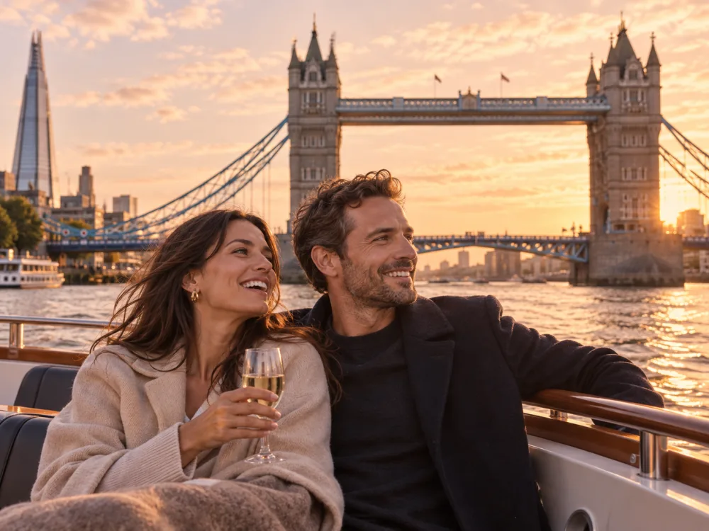 Scenic sightseeing experience at golden hour